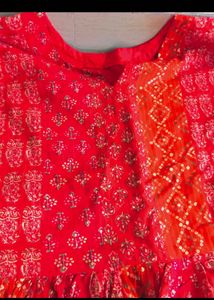 Bandhani Gown