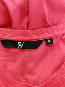 Fig Women Pink T-Shirt