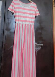 Pink &amp; White 2 Color Jumpsuit For 32 Bust