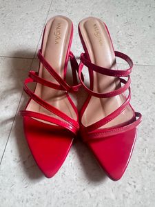 VALIOSAA Open Toe Kitten Heels
