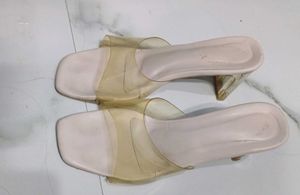 Clear Heel Mules