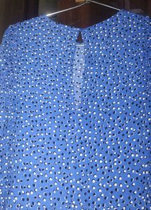 Zara Blue Polka Dot Dress