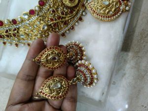Golden Heavy Necklace Set