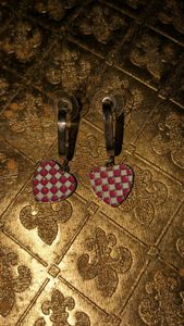 Love White And Pink Earing