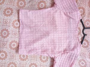 Pink Ruched Front Top