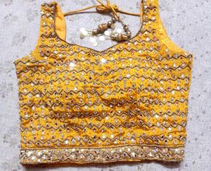 Mustard Yellow Lehenga Choli Set