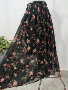 Floral Medi Skirt