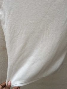 White Mock Neck Top