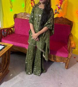 Kaftan With Sharara Dress