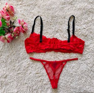 Red Lace Lingerie Set