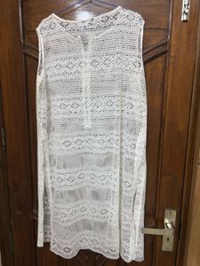 Crochet Zip-Up Tunic Dress