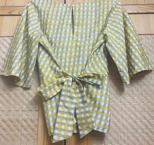 Veromoda XS Yellow Wrap Top