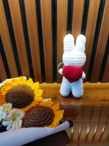 Bunny With Heart Keychain ❤️