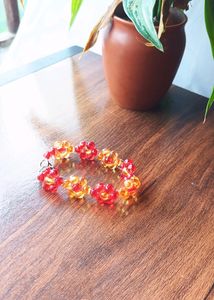 Beaded Flower Bracelet