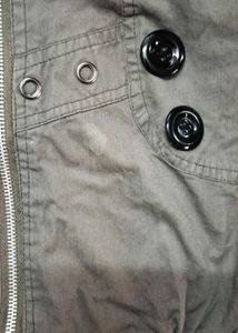 Gray Buttoned Jacket