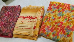 Rajwadi Semi Chiffon Printed Saree  ♥️
