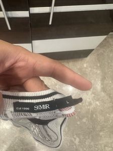 Zara Sheer Patchwork T-Shirt