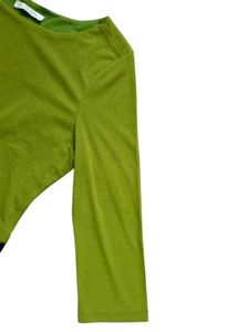 Olive Green 💚 With Black Very Stylish Top