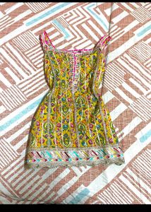 sharara suit mustard Yellow