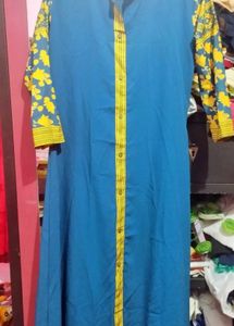 Stylish Blue Printed Kurta