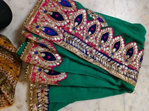 Gotta Patti Work Saree Available