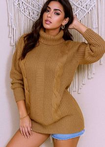 B2G2 🎁 Chic Brown Turtleneck Sweater ()