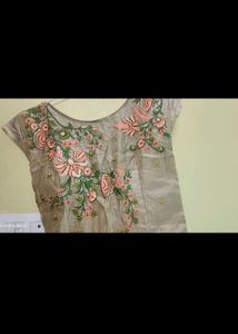 (Price Drop) New Ethnice Gown Beautiful Embroidery