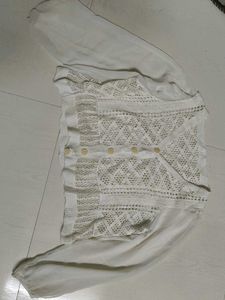 White Knit Cardigan