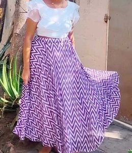 Ethnic Skirt And Layers Top
