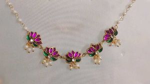 Lotus pendant Necklace