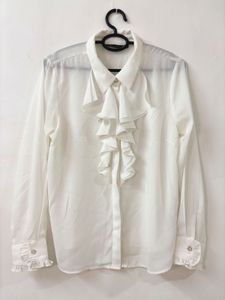 White Ruffled Shirt