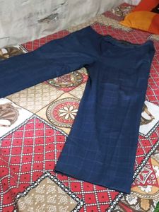 Blue Checked Pants