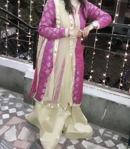 Banarsi Open Kurti With Lehnga