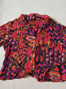 Boho Chic Colourful Only Shirt Size S