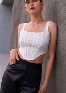 Urbanic White Corset Top