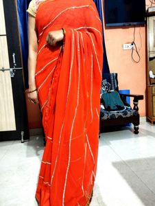 Orange Color Party Wear To Casual