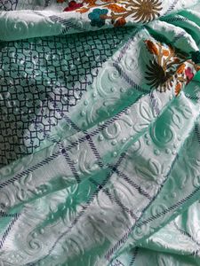 UNUSED Floral Print Saree
