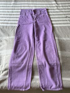 Lavender Wide Leg Jeans
