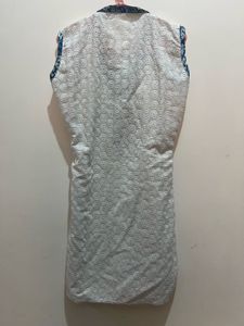 White Embroidered Kurta With Patiala Salwar