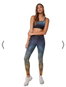 Active &amp; Co Blue Printed Leggings