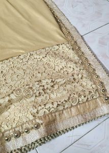 Elegant Premium Gold Saree