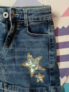Denim Skirt For Kids Girls
