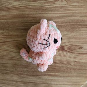 Cute Cat In Peach - Large Size 😻
