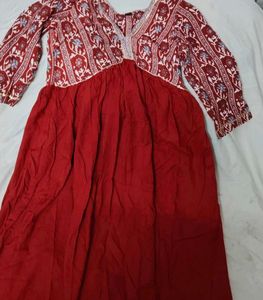 Alia Cut V- Neck Kurta Dress