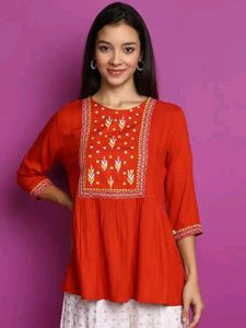NEW-- Desi Mix Peplum Top