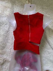 Pinterest Inspo Red Sleeveless Tie Top