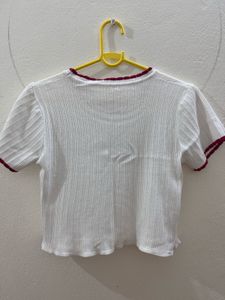 White Crop Top