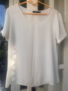 White Short Sleeve Top