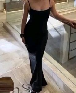 Black Long Skim Dress