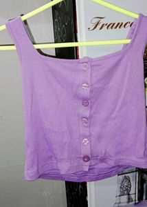 Ribbed Knit Crop Tank Top